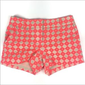 LOFT Rivera pink cream shorts 2